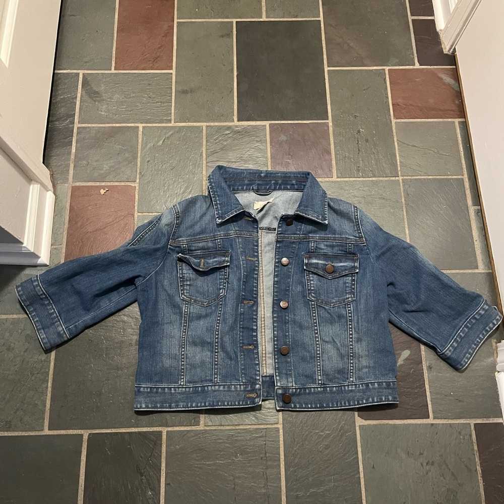 LOFT cropped Jean jacket